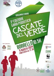volantino corsa cascate del verde 2014 volantino corsa cascate del verde 2014