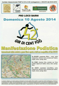 volantino corsa gir de cent fòò 2014