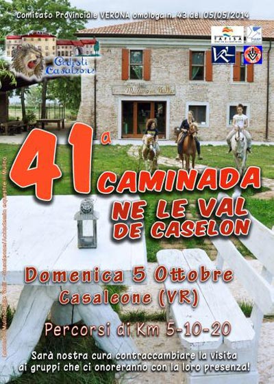 volantino caminada ne le val caselon 2014