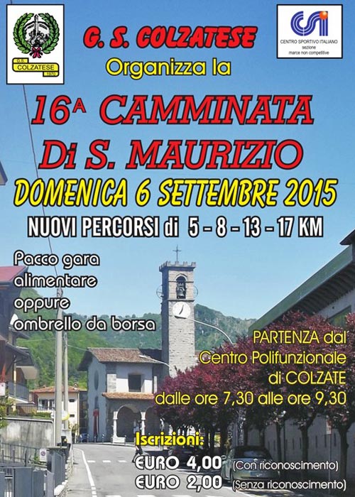 volantino camminata di san maurizio 2015