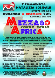 volantino Mezzago corre verso l'Africa 2015