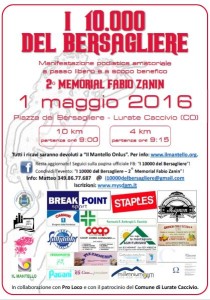 locandina I 10000 del Bersagliere - 2016