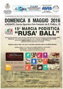 volantino marcia rusa ball rosate 2016