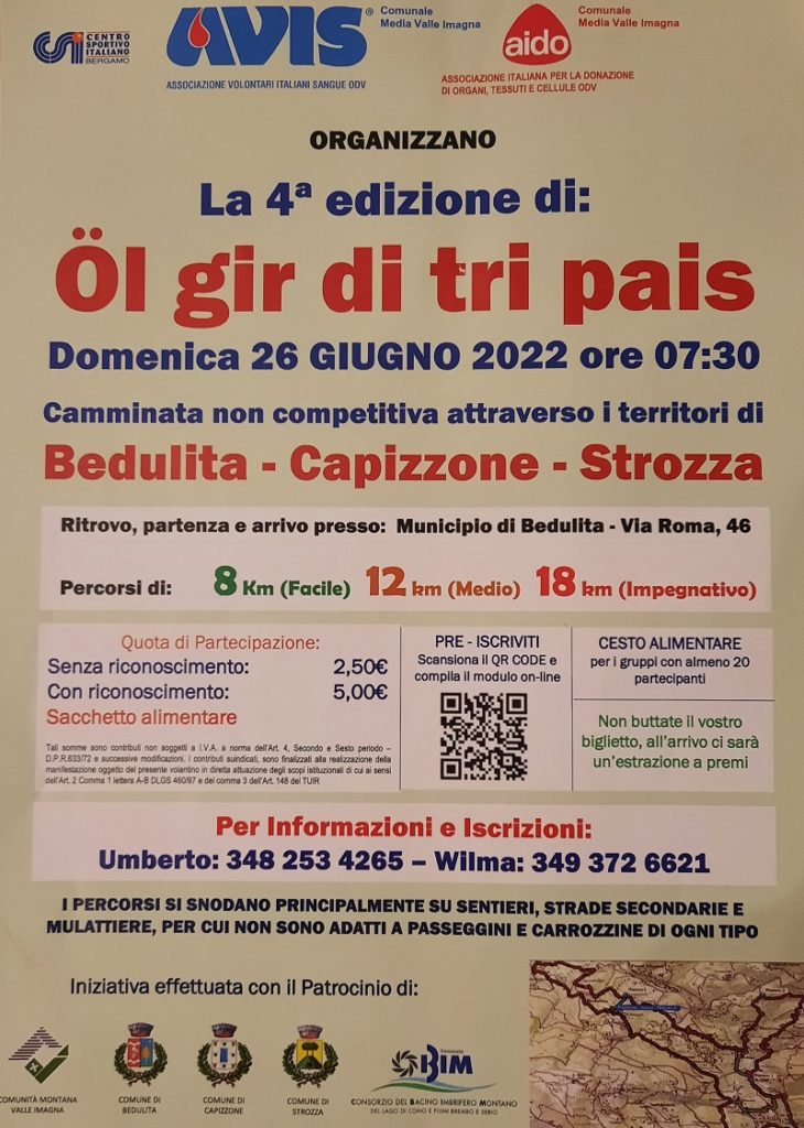 4^ Edizione di Ol gir di tri pais