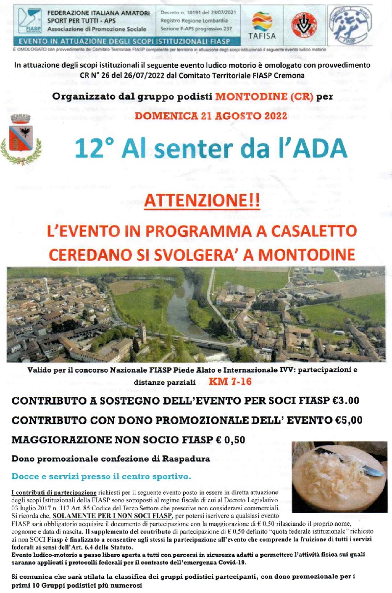 Al Senter da l'ada 12^ Edizione