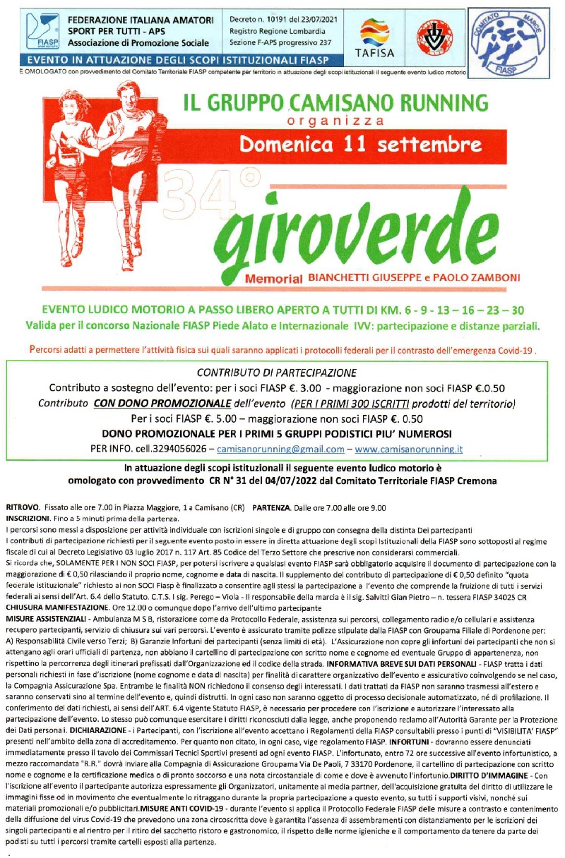 34° Giroverde