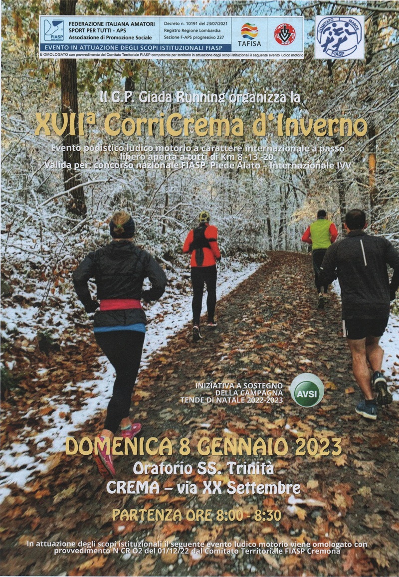 Corricrema d’inverno – 17a Edizione