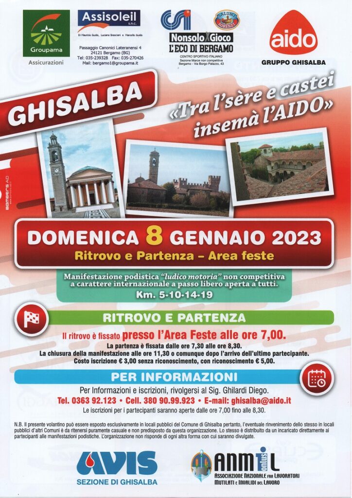 Tra l'sere e castei insèma l'Aido 2023